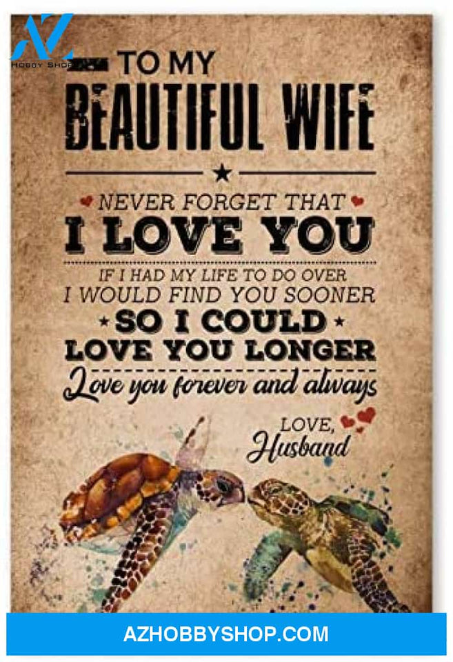 Personalized To My Beautiful Wife Birthday Gifts For Wife Posters