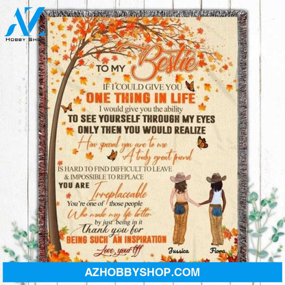 Personalized To My Best Friend Fleece Blanket, One Thing In Life Blanket Gifts for Besties, Best Christmas Gift, Best Gift Besties Pg02153