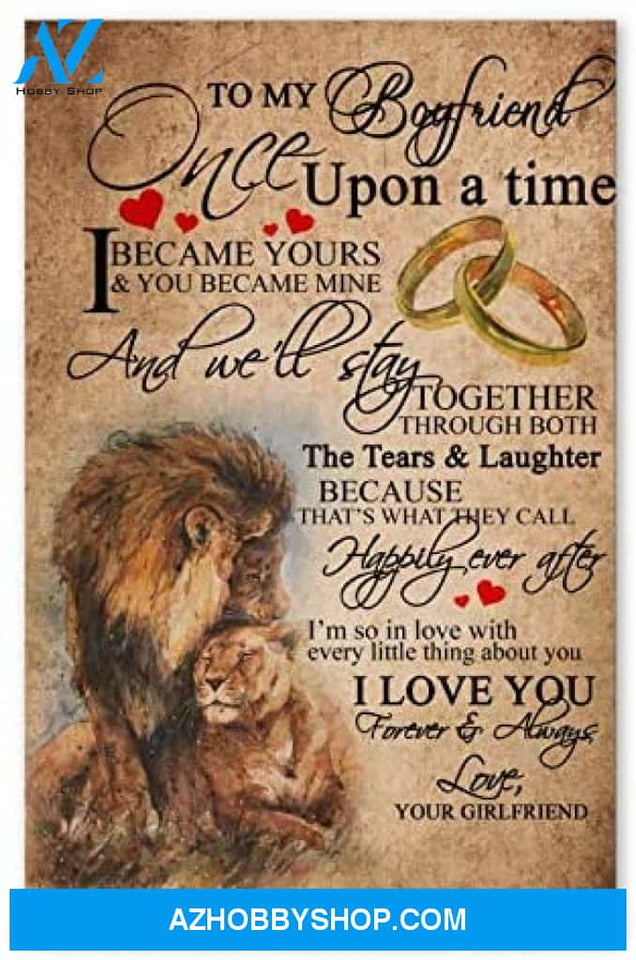 Personalized To My Boyfriend Awesome Husband Birthday Gifts Posters