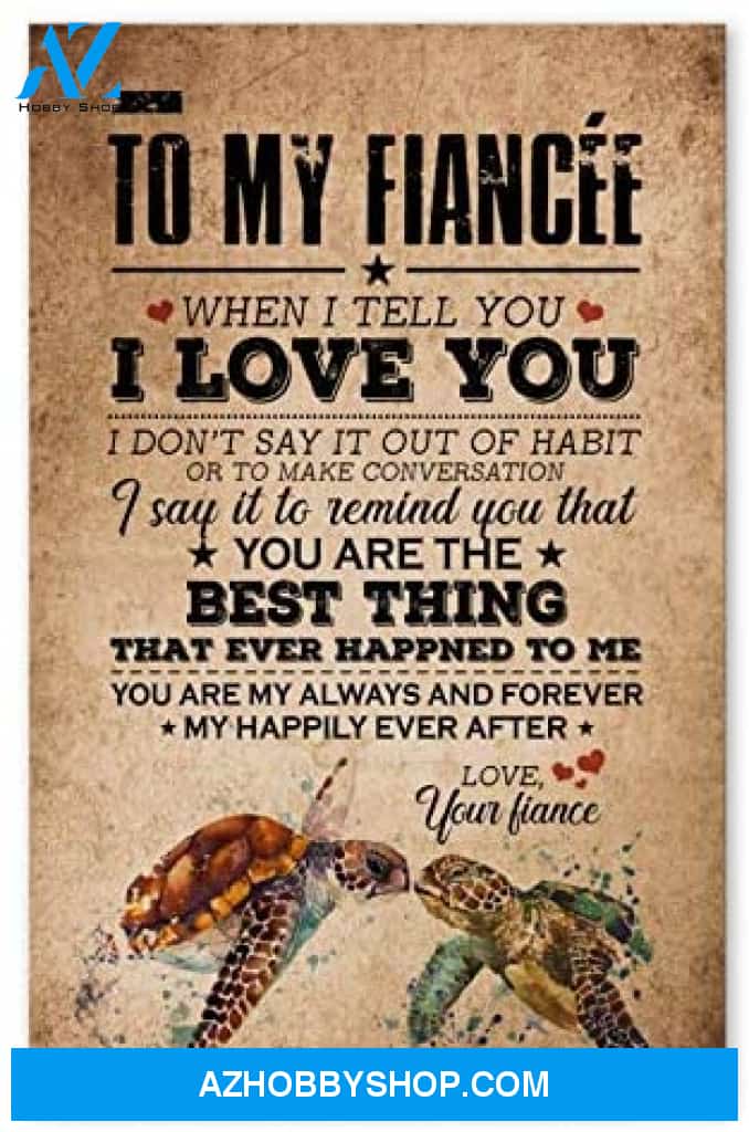 Personalized To My Fiancee Birthday Gifts For Wife Posters
