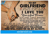 Personalized To My Girlfriend Gifts For Wife Birthday Posters