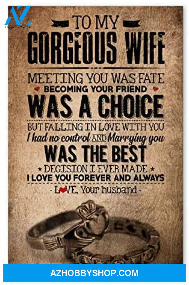 Personalized To My Gorgeous Wife Birthday Gifts For Wife Posters