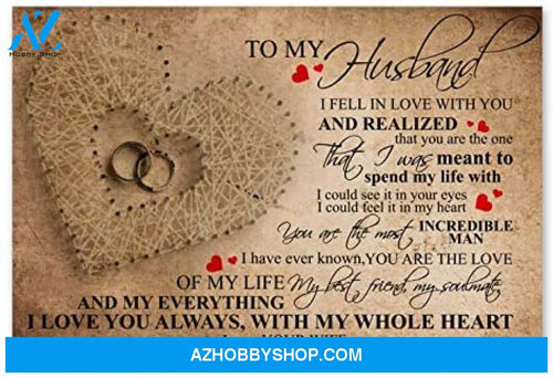 Personalized To My Husband For Husband From Wife Posters
