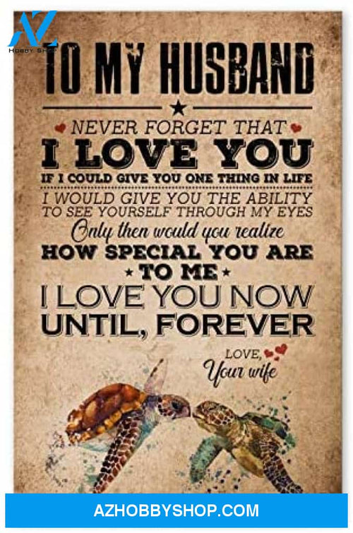 Personalized To My Husband For Husband From Wife Posters