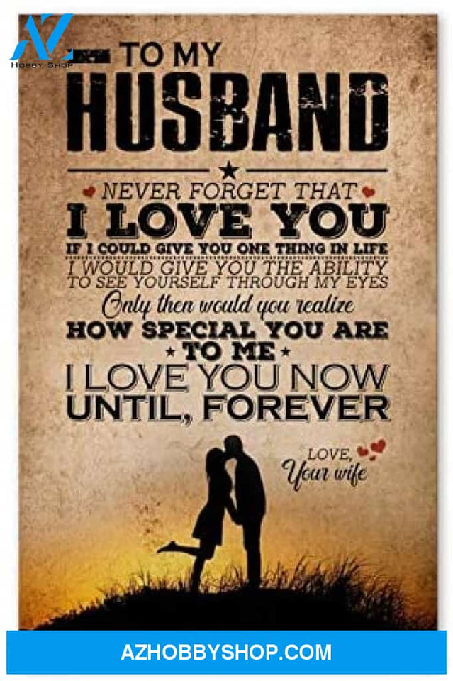 Personalized To My Husband Gifts For Husband Birthday Posters