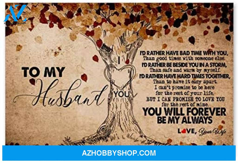 Personalized To My Husband Gifts For Husband Birthday Posters