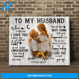 Personalized To My Wife,Husband Matte Canvas Prints,Custom Gift For Wedding