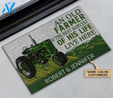 Personalized Tractor Farmer Best Harvest Customized Doormat