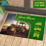 Personalized Tractor Vehicle Doormat Indoor And Outdoor Mat Entrance Rug Sweet Home Decor Housewarming Gift Gift for Friend Family Birthday New Home