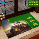 Personalized Tractor Vehicle Doormat Indoor And Outdoor Mat Entrance Rug Sweet Home Decor Housewarming Gift Gift for Friend Family Birthday New Home