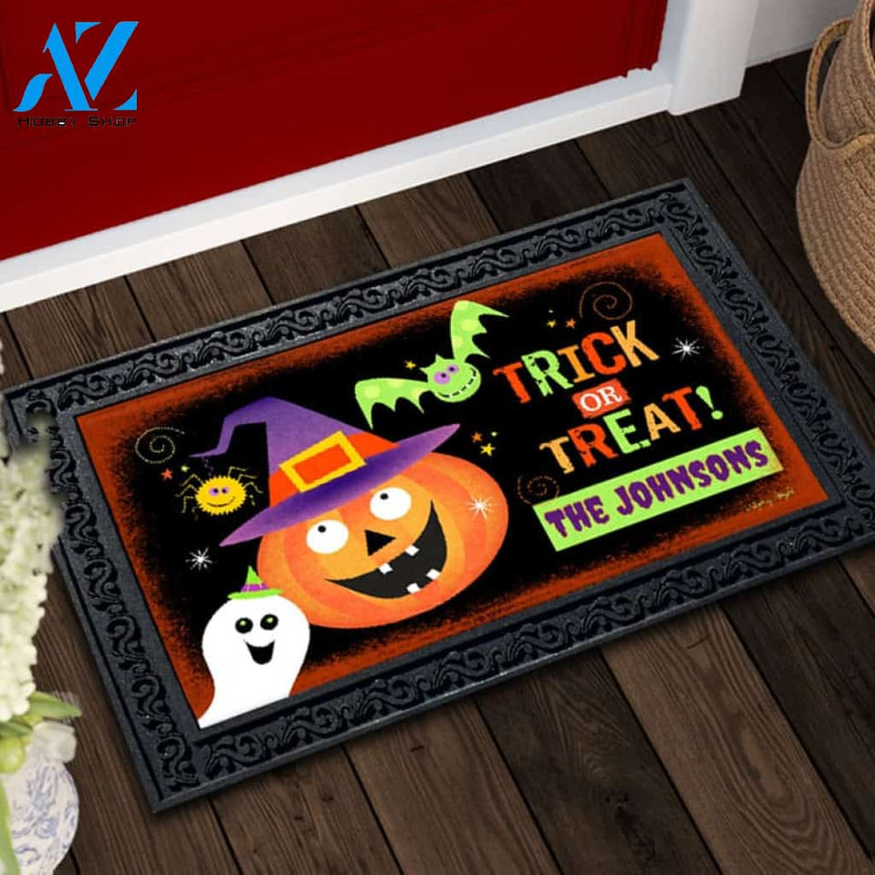 Personalized Trick or Treat Doormat - 18" x 30"