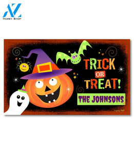 Personalized Trick or Treat Doormat - 18" x 30"