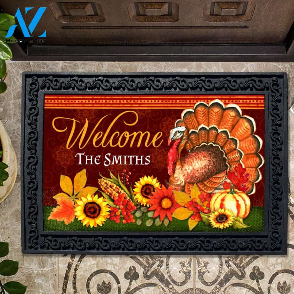 Personalized Turkey Welcome Doormat - 18