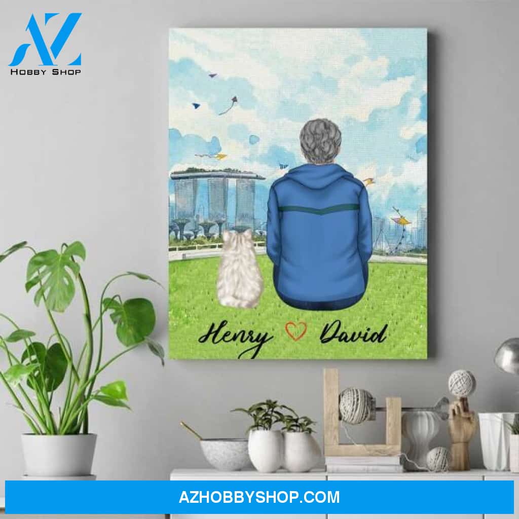 Personalized Wall Decor Cats - Cat Lover Gifts For Him - Gifts For A Cat Dad