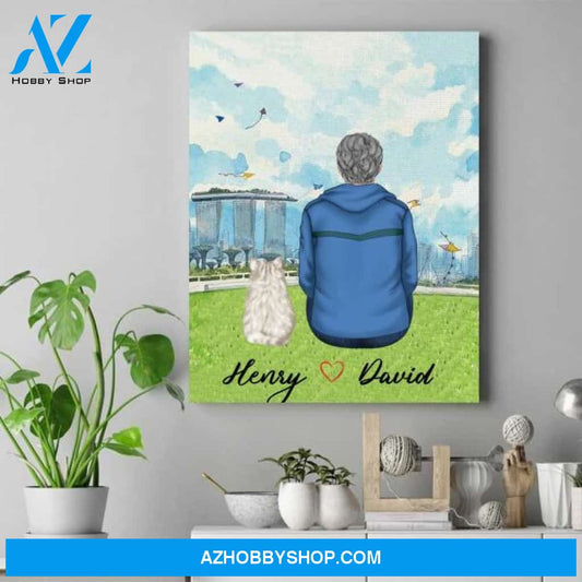 Personalized Wall Decor Cats - Cat Lover Gifts For Him - Gifts For A Cat Dad