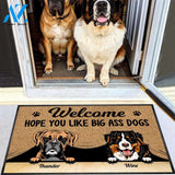 Gosszy - Personalized Welcome Hope You Like Big Ass Dog Doormat With Anti-slip Rubber, 501 Dog Breeds, Funny Doormat, Non-Woven Fabric Doormat