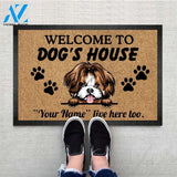 Gosszy - Personalized Welcome to Dog House Doormat, Housewarming Gift, Cartoon Dog Printing, Dog Lovers, Home decor, Doormat Design Ideas
