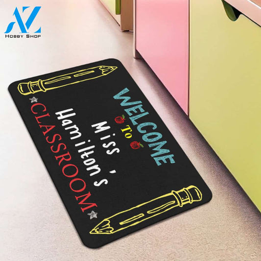 Personalized Welcome to My Class Doormat Custom Doormat Camper Indoor Outdoor Home Decor