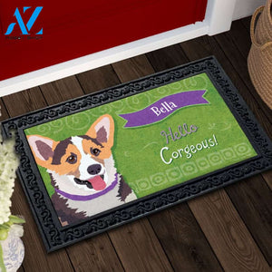 Personalized Welsh Corgi Doormat - 18" x 30"