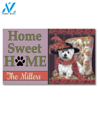 Personalized West Highland Terrier Mae West Doormat - 18" x 30"