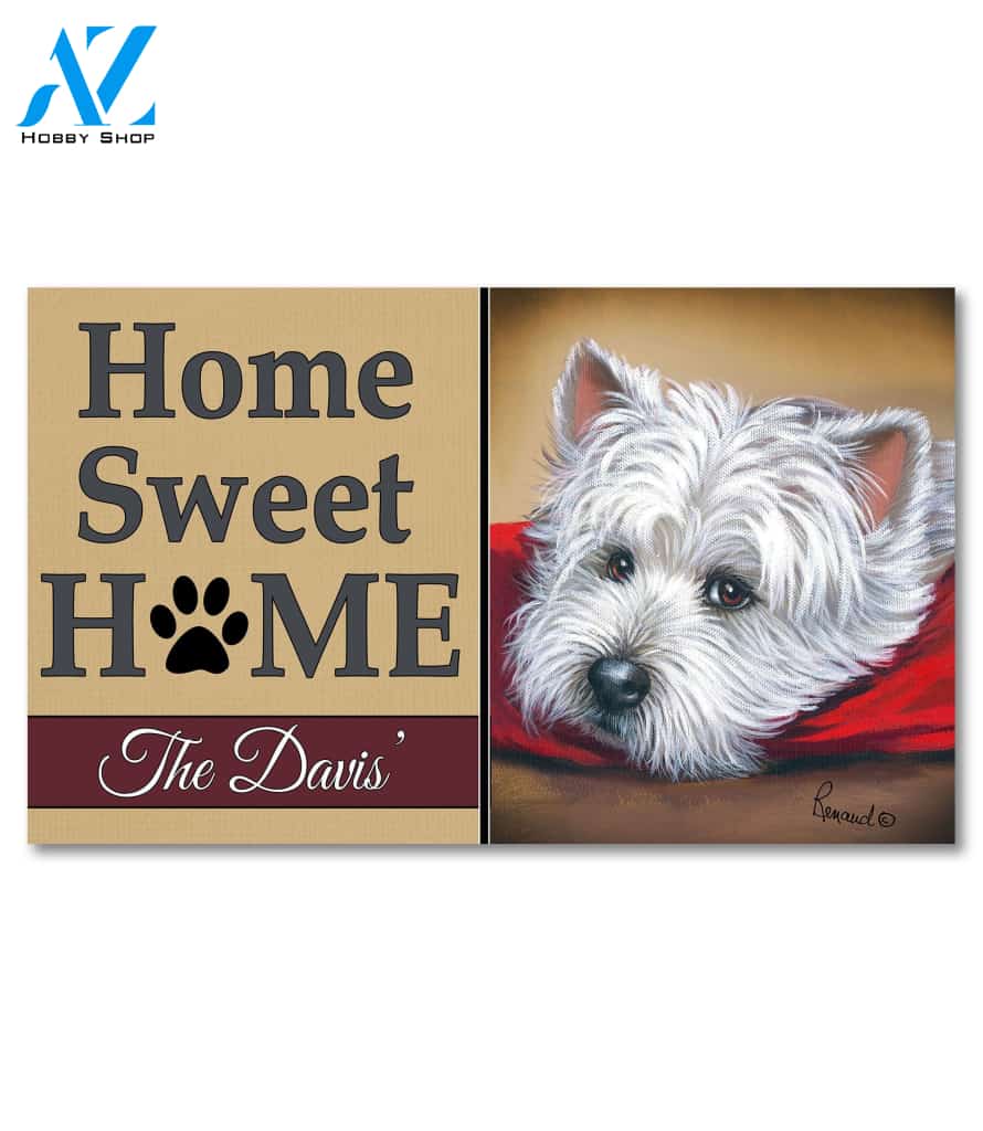 Personalized West Highland Terrier My Precious Toto Doormat - 18" x 30"