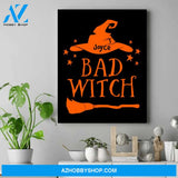 Personalized Witch Canvas Art - Bestie Gift Ideas - Halloween Birthday Gift Ideas