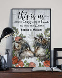 Personalized Wolf This Is Us Custom Name Vertical Poster/ Matte Canvas No Frame