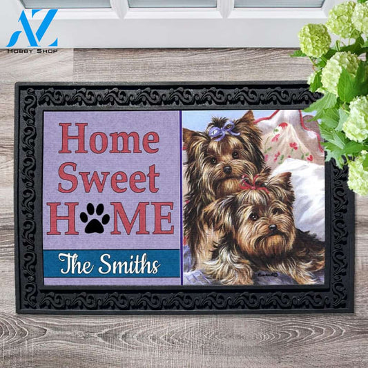 Personalized Yorkshire Terrier Bed Bugs Doormat - 18" x 30"