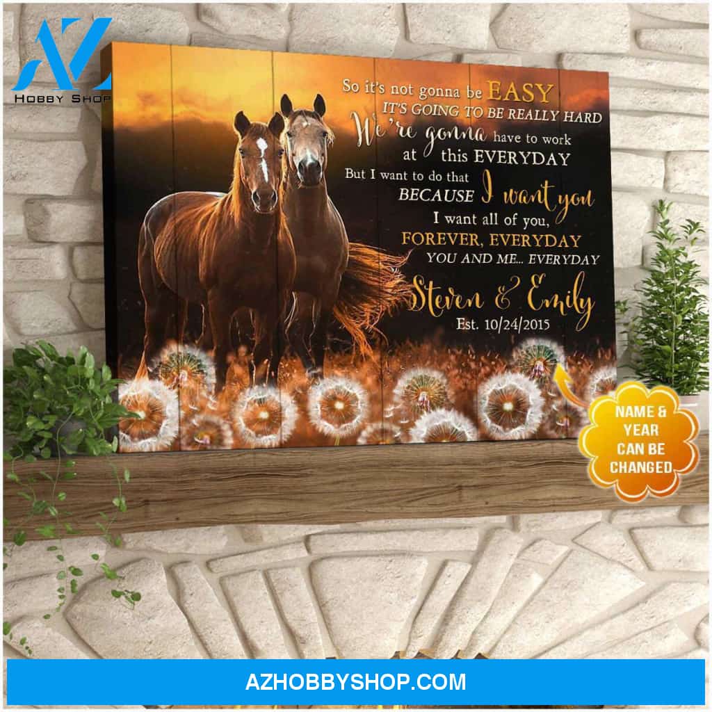 Personalized You and me... Everyday Canvas For Couple Wall Art Decor