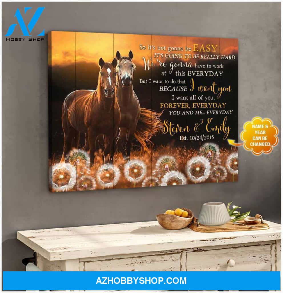 Personalized You and me... Everyday Canvas For Couple Wall Art Decor