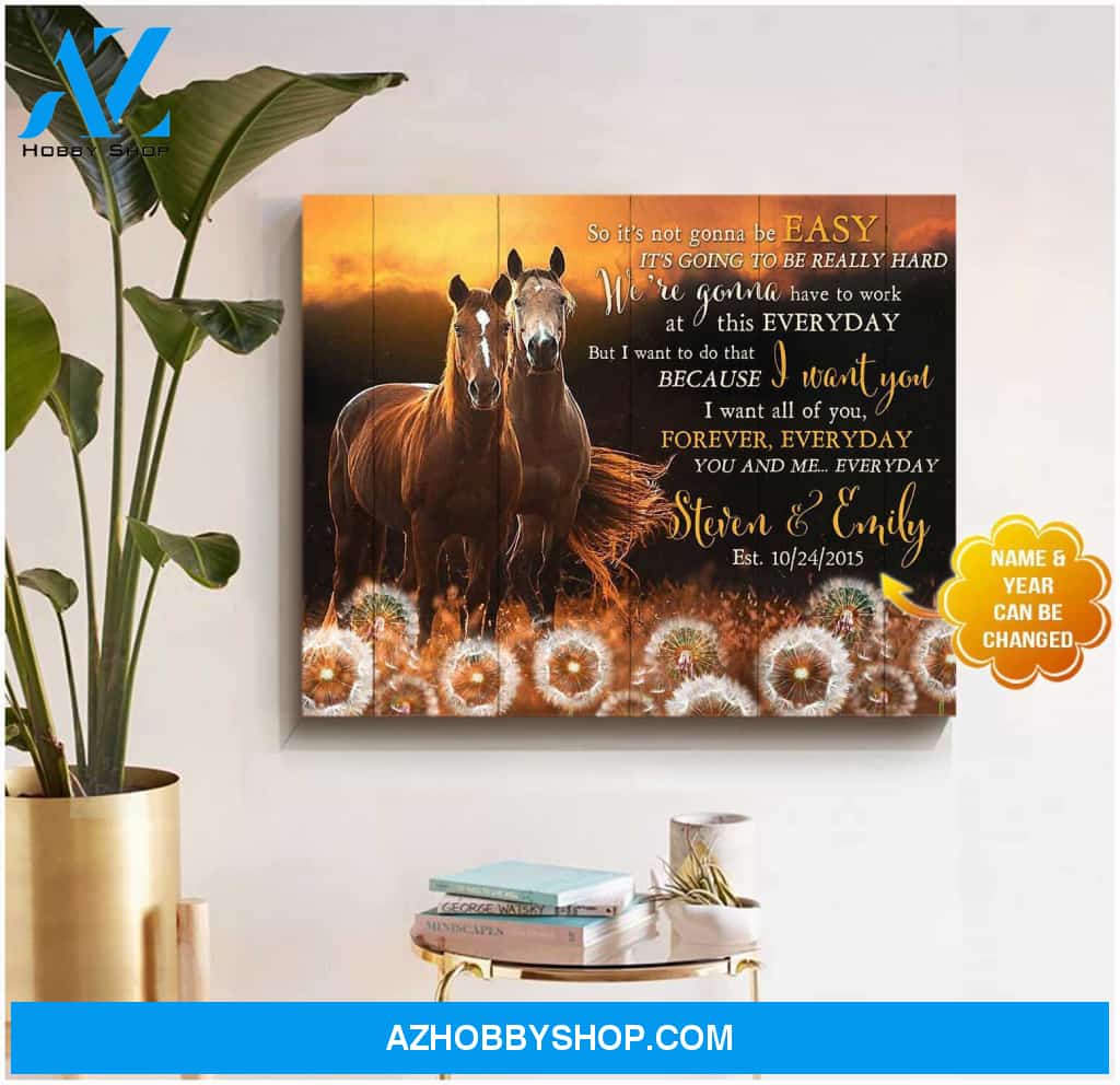 Personalized You and me... Everyday Canvas For Couple Wall Art Decor