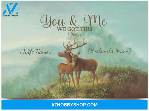 Personalized You And Me We Got This Deer Couple Memorial