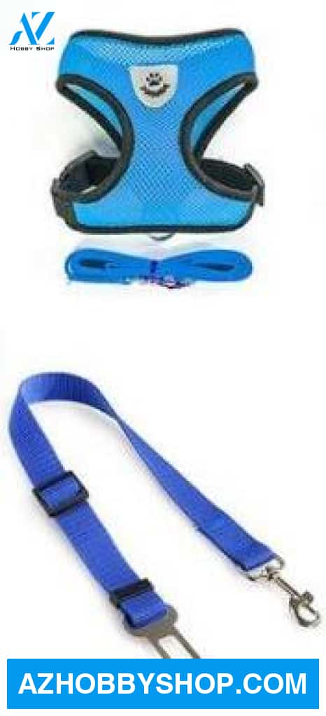 Pet Car Seat Belt Leash Deepblue / Xl