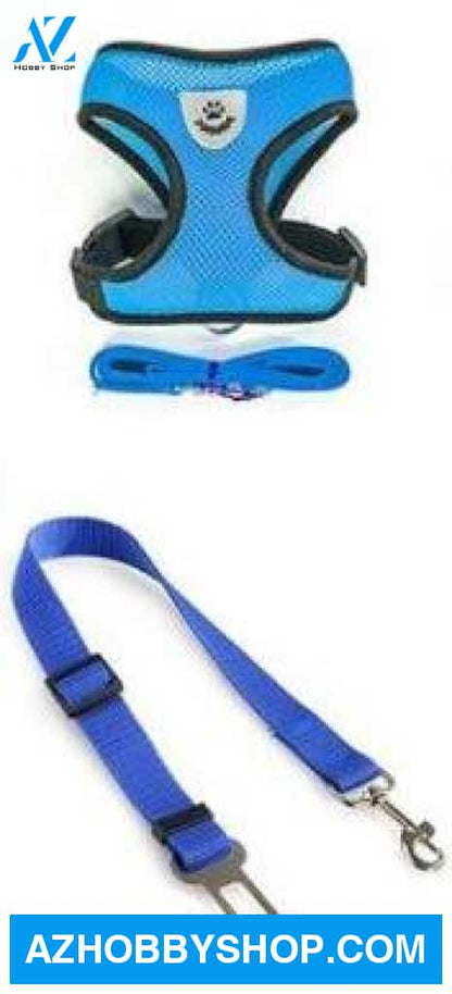 Pet Car Seat Belt Leash Deepblue / Xl