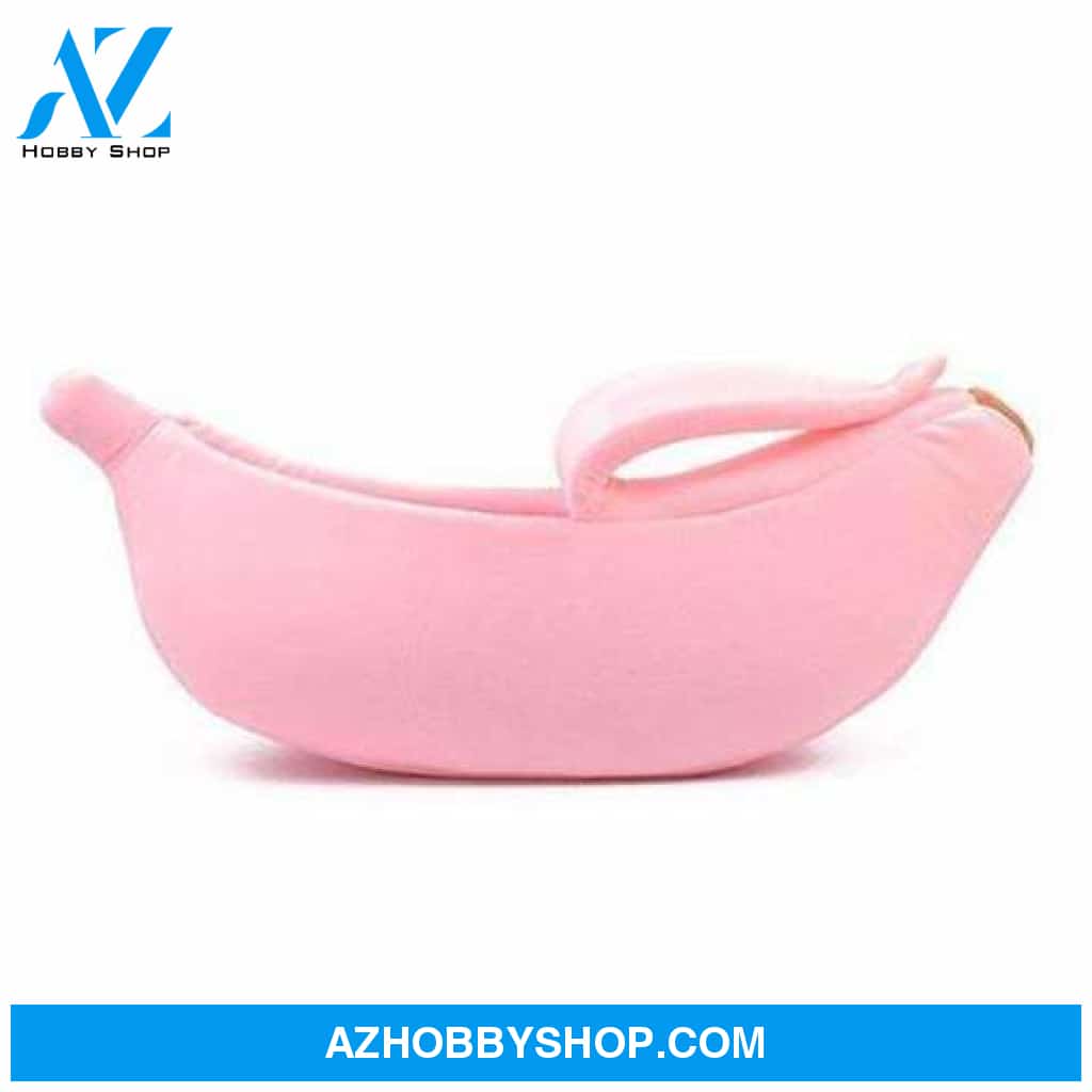 Pet House Dog Bed Banana Shape Cute Kennel Nest Warm Sofas Sleeping Pinkm