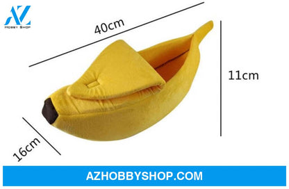 Pet House Dog Bed Banana Shape Cute Kennel Nest Warm Sofas Sleeping Yellows