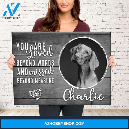 Pet Memorial Premium Canvas