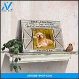 Pet Portrait On Canvas When I saw you Canvas Print
