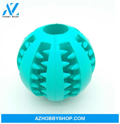 Pet Slow Feeder Dog Toy Cute Funny Rubber Ball Lighteblue / 6Cm