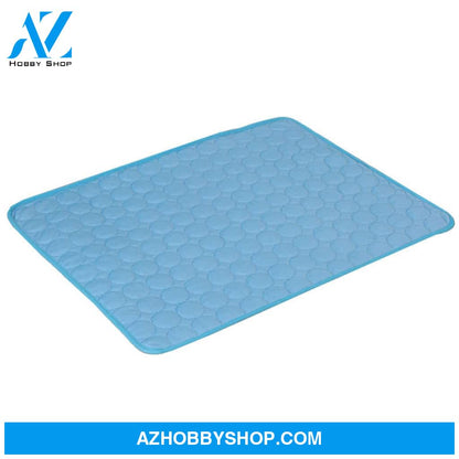 Pet Summer Portable Ice Silk Cooling Pad Blue / Xs