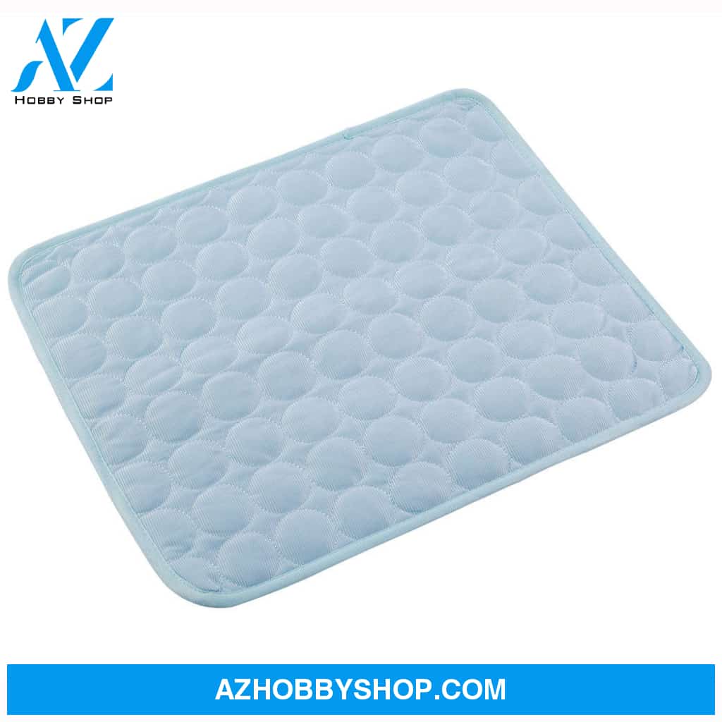 Pet Summer Portable Ice Silk Cooling Pad Lightblue / Xs