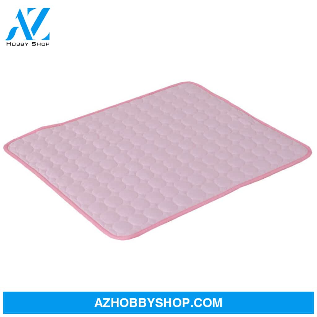 Pet Summer Portable Ice Silk Cooling Pad Pink / Xs
