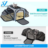 Pet Travel Bag Safe Airline Approved Expandable Foldable Soft-Sided Dog Carrier 3 Open Doors 2