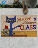 Pete the Cat Doormat, Funny Classroom Doormat, Teacher Room Welcome Mat, Welcome to Our Groovy Class Door Mat, Closing Gift