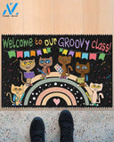 Pete the Cat Doormat, Funny Classroom Doormat, Teacher Room Welcome Mat, Welcome to Our Groovy Class Door Mat, Closing Gift, New Home