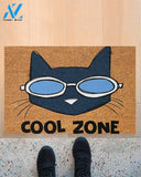 Pete the Cat Doormat, Funny Pete the Cat Cool Cats Welcome Mat, Come On In We Are Cool Cats Door Mat Gift, Closing Gift, New Home