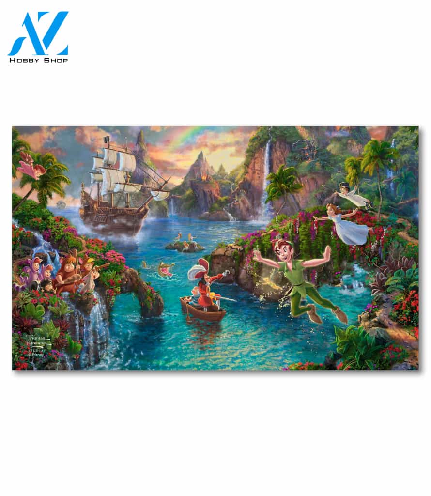 Peter Pan's Neverland Doormat - 18" x 30"