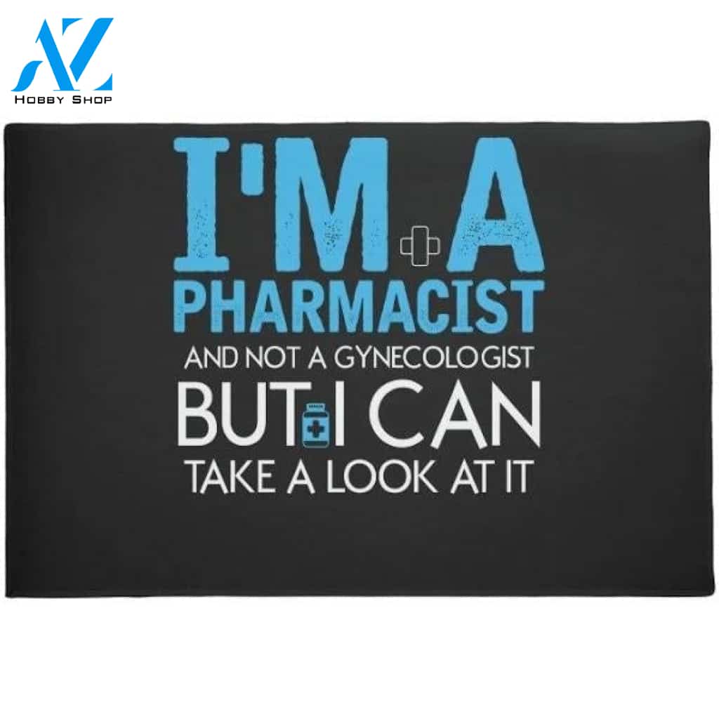 Pharmacist Joke Chemist Gynecologist Druggist Doormat Welcome Mat House Warming Gift Home Decor Funny Doormat Gift Idea