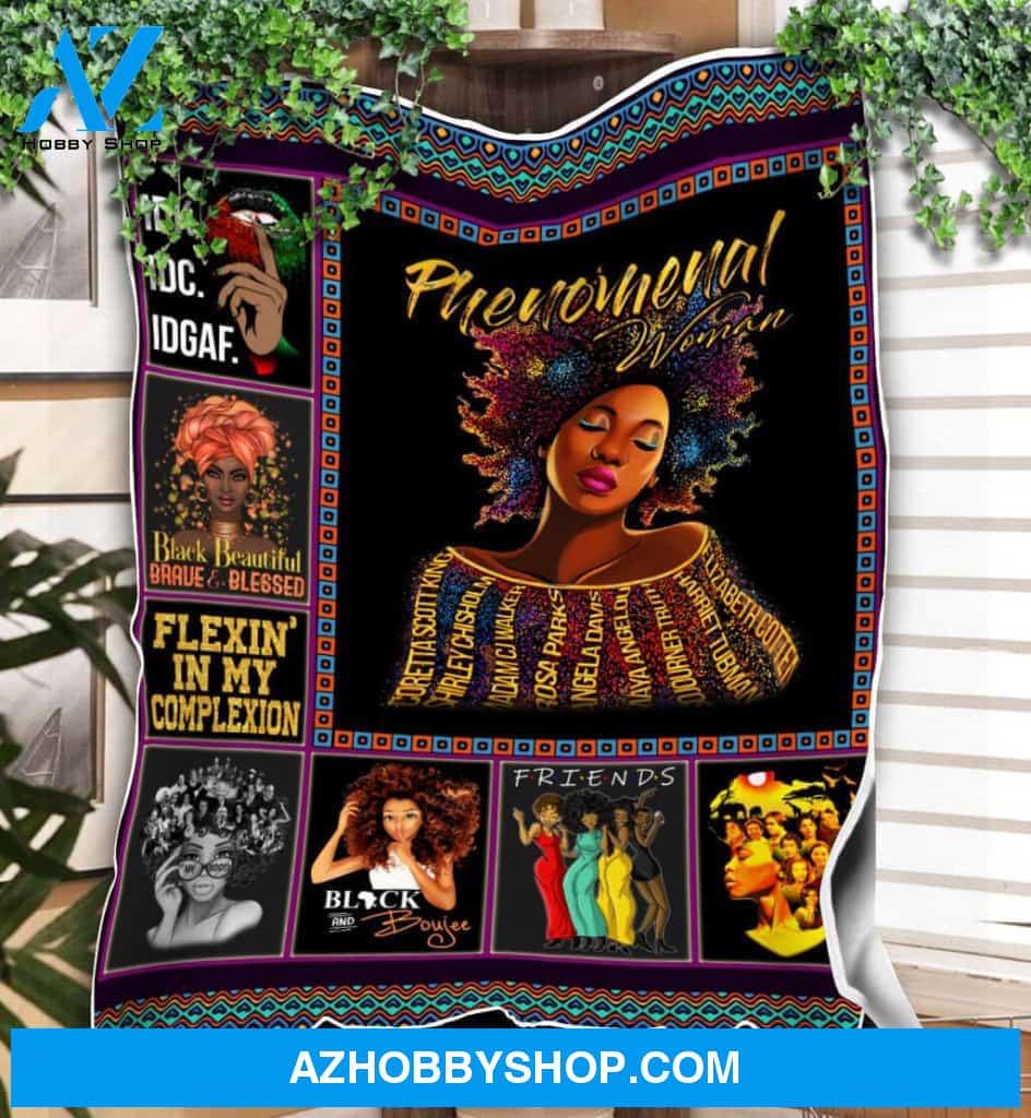 Phenomenal Woman Fleece Blanket Gift Ideas For Mom