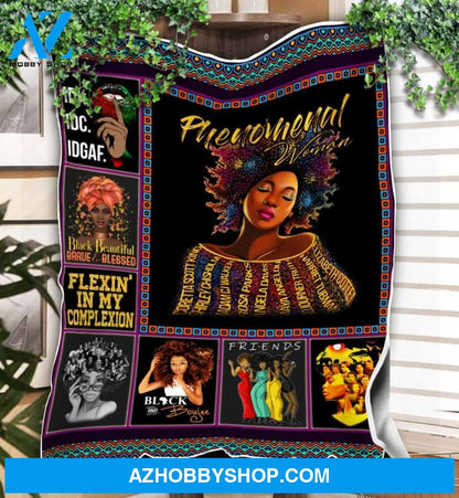 Phenomenal Woman Fleece Blanket Gift Ideas For Mom